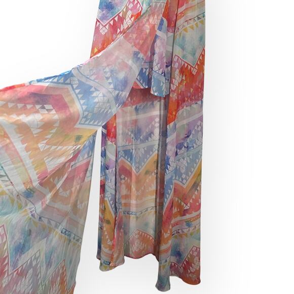 SHOW ME YOUR MUMU Bronte Salvation Mountain Maxi Dress Tropical Beach Cruise - Picture 8 of 13